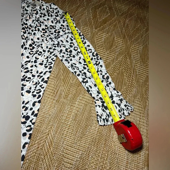 Ann Taylor Loft Women's Petite Long Sleeve Animal Print Mini Dress, Size Small - Picture 9 of 11
